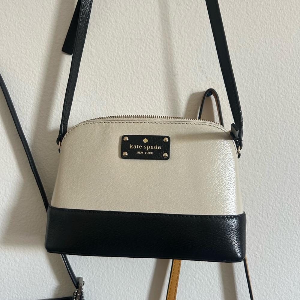 Kate Spade Black and White Crossbody Bag